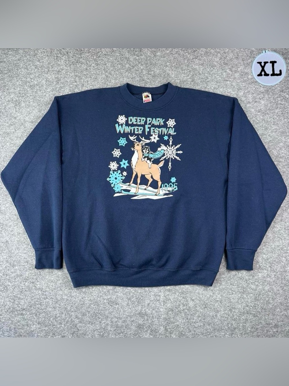 Vintage 90’s Deer Park Winter Festival Crewneck